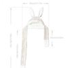 Plush Bunny Beanie Hat Scarf Thickened Ear Protection Cap Cute Hat Scarf Gloves Set  Woman Girls