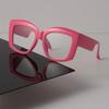 Minimalist Luxury Transparent Glasses Cool Square Frame Eyeglass Women Men Cool Clear Lens Frame Glasses