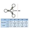 Fishing Tackle Accessories Fishing Connector Swivels Crossline Swivels Trolling Line Connector 3 Way Fishing Swivels