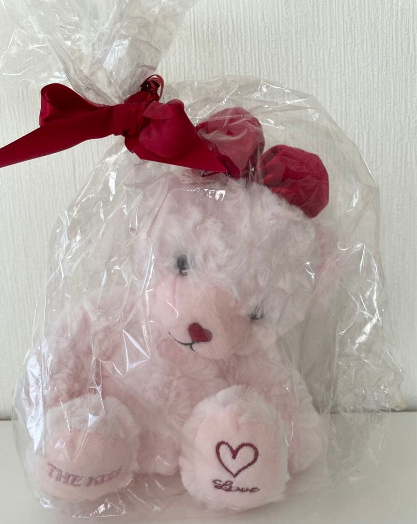

[USED] THE KISS Teddy Bear Plush Toy, Pink