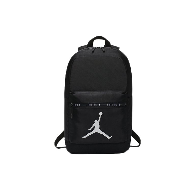 Jordan Classic Big Logo Basic Versatile Polyester Backpack Unisex Backpack Black CK3898-010 Black