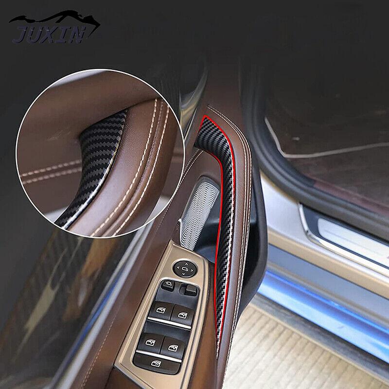 Innentürgriff-Panel-Abdeckungsverkleidung, passend für BMW 5er-Serie 2018–2023 G30 G38 530i, Kohlefaser