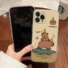 Capybara Cute Transparent Case For Apple iPhone 17 16 15 14 13 12 11 Pro Max 16 Plus 16E 17Air 17Pro Phone Cover Silicone Funda