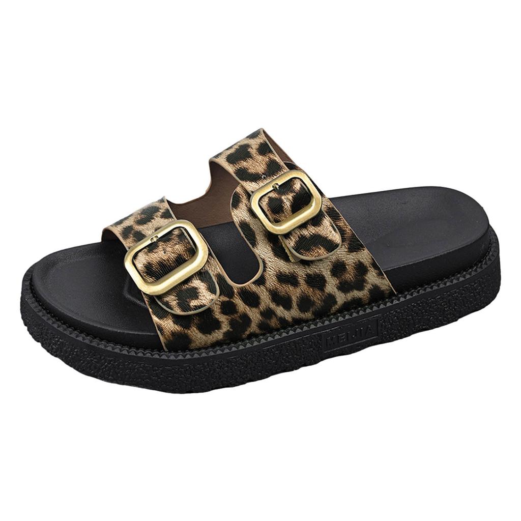 Sandals For Women Size Thick Soled One Strap Women'S Outdoor Fashionable Casual Hollow Open Heel Beach Fish Sandals For Woman