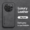 KEYSION Luxury Retro PU Leather Case for Huawei Mate 80 Pro Soft Silicone+PC Shockproof Phone Back Cover for Huawei Mate 80 Pro