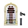 Digital World Clock Timer With Islamic Prayer Times For Global 1150 Cities Featuring Azan Reminder Calendar And Snooze