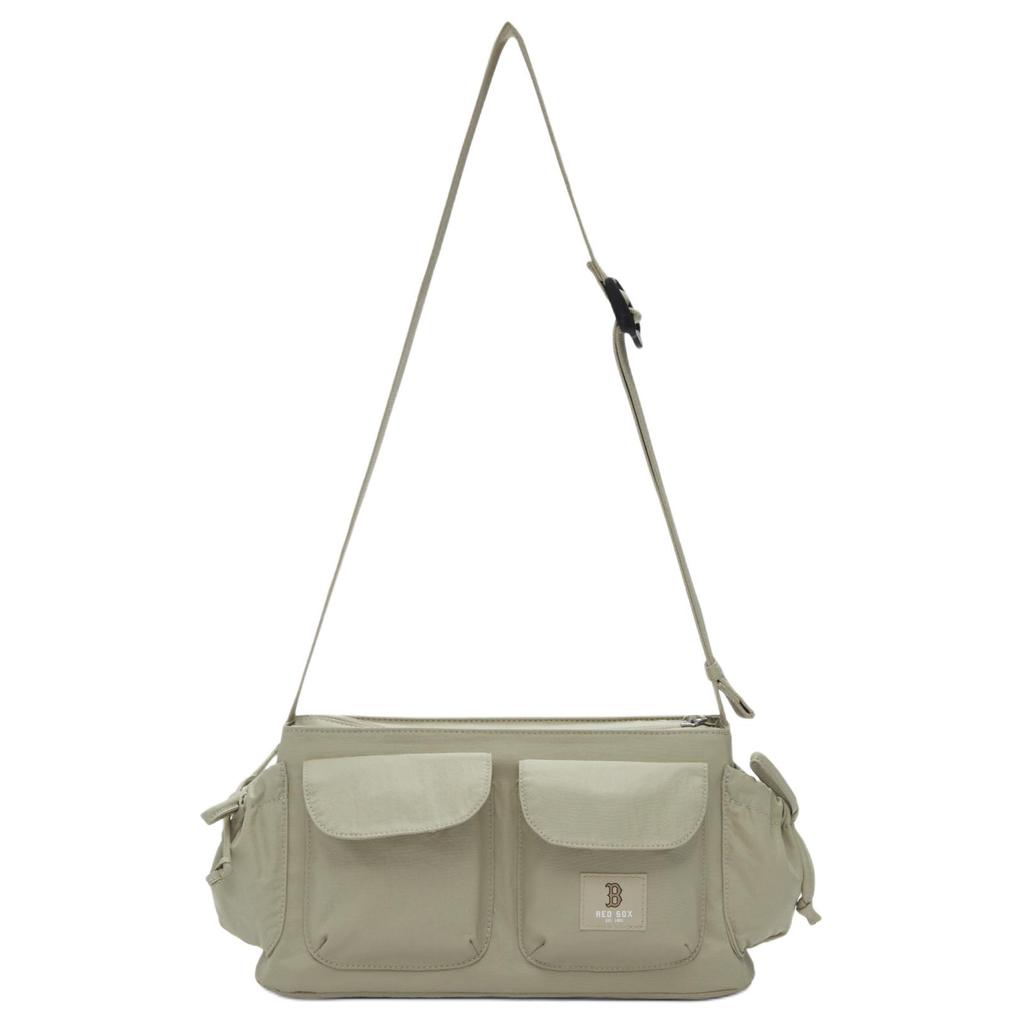 MLB Polyester Shoulder Bag Unisex Light Khaki Casual 3ACRB035N-43SAS