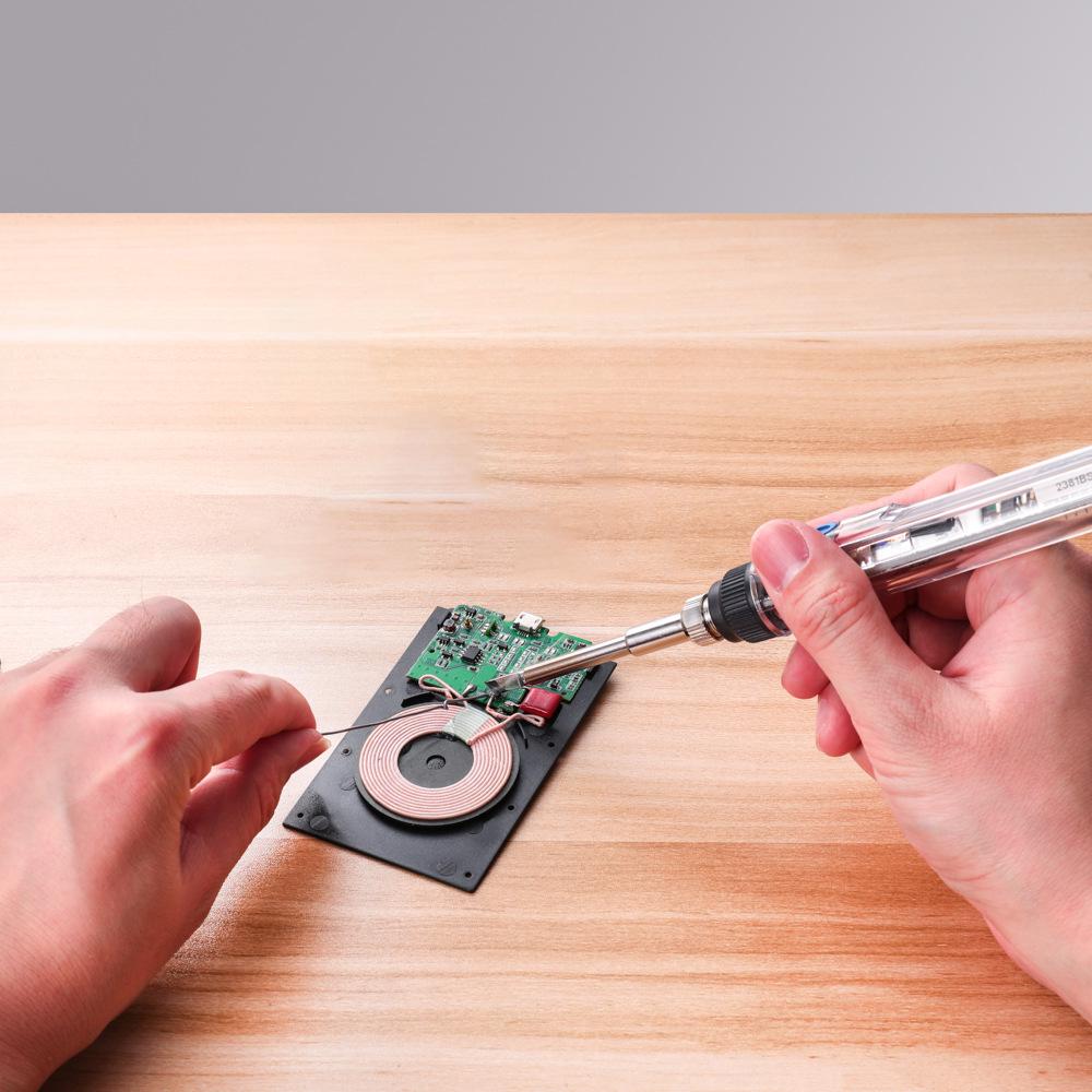 T12 Lötstation: Einstellbare Temperatur, 72W Schnellheizung, Digitalanzeige, Transparenter Aufbau