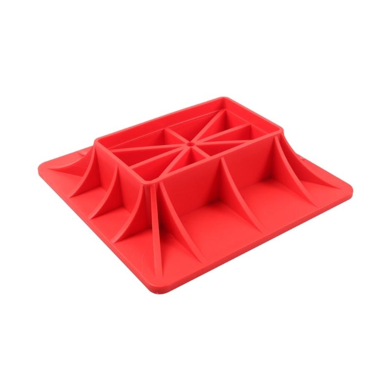 Conjunto de Base de Suporte de Macaco de Plástico Espesso Com Design de Reforço Para Levantamento Estável Resgates Off Road