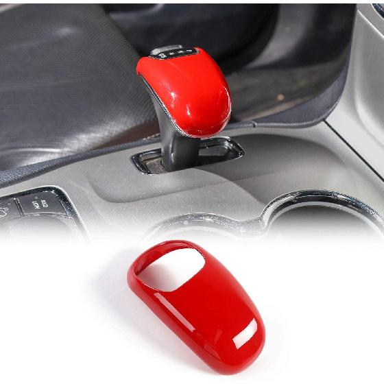 

CheroCar Gear Shift Knob Cover Stick Shifter Cap Cover Frame for 2014-2015 Jeep Grand Cherokee, for 2012-2014 Chrysler 300C, Interior Accessories