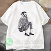 Skeleton Folk Tshirt Summer Tracksuit Mens Round Neck Pullover Shortsleeved Tops Casual Sportswear Harajuku Trendy Streetwear
