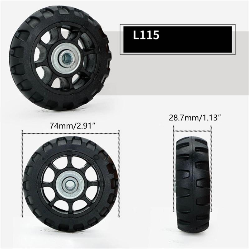 1PC Roda Giratória Versátil para Bagagem e Malas Mobilidade Sem Esforço Alta Capacidade de Carga
