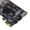 PCI für Pressekarte PCI-E auf USB3 Typ-E Frontplatte Typ-C 19P 20P Pansion-Karte Kompatibel PCI-E 1 4 8 16 Schnittstelle