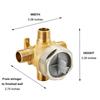1 x R11000 Shower Diverter Rough-in Valve Replacement Kit Copper