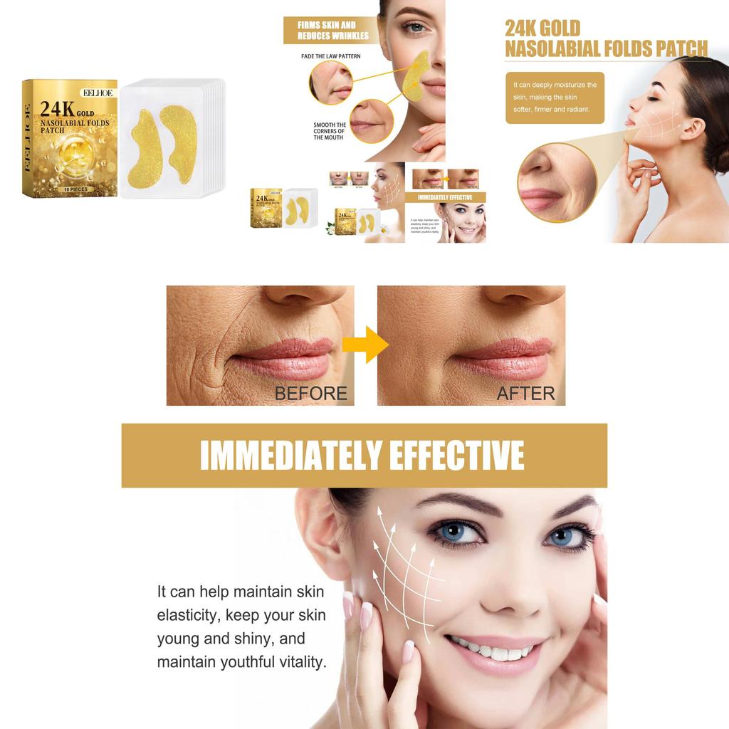 Eelhoe 24k Gold Anti-aging Patch For Fine Lines Nourishing Firming And Silky Smooth Skin