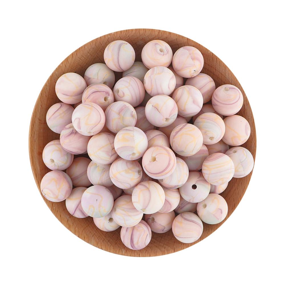 5Pcs 15mm Round Leopard Silicone Printed Beads For Jewelry Making DIY Keychain Necklace Bracelet Jewelry Accessories