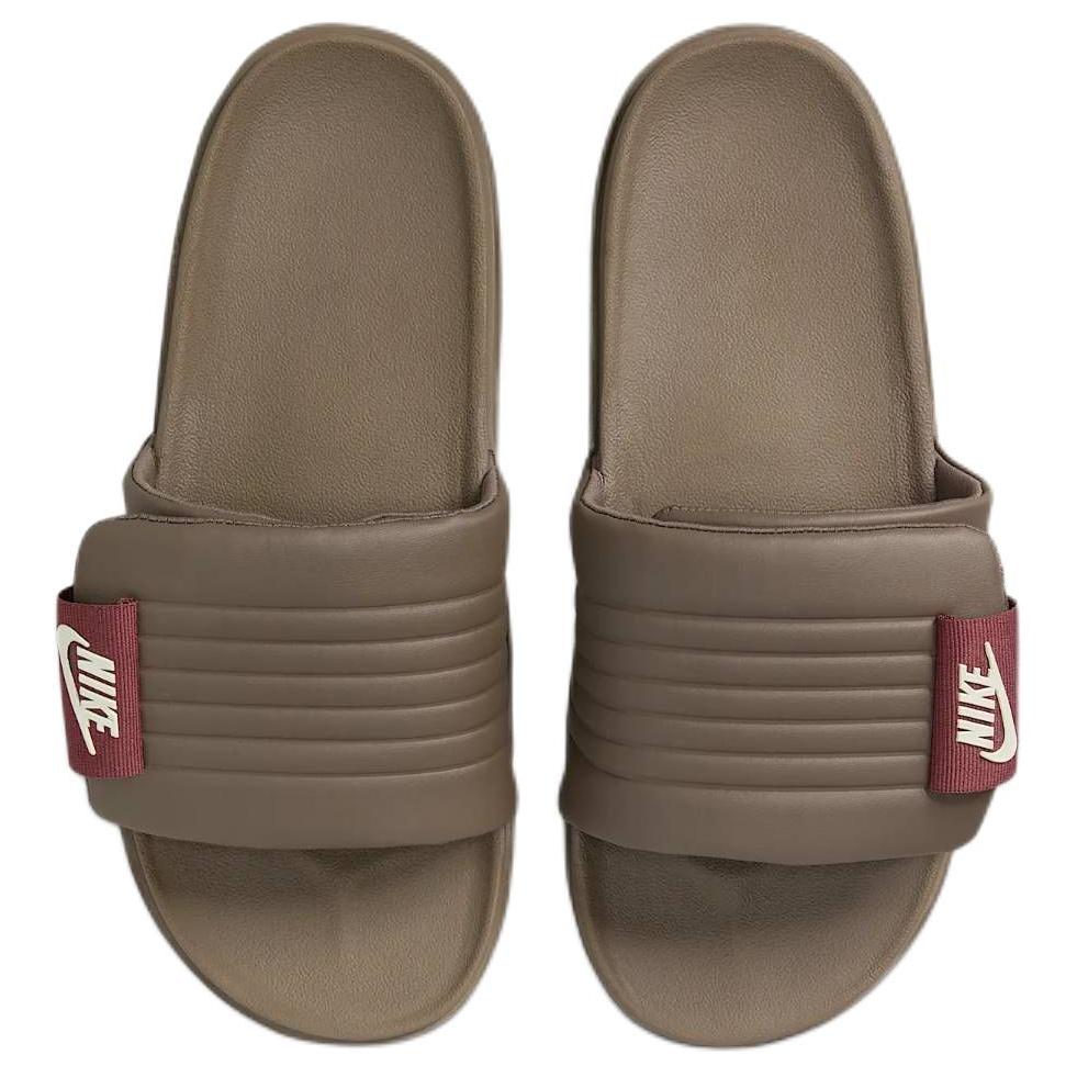 New Nike Offcourt Adjust Slide Ironstone Red Sepia Coconut Milk DQ9624-005
