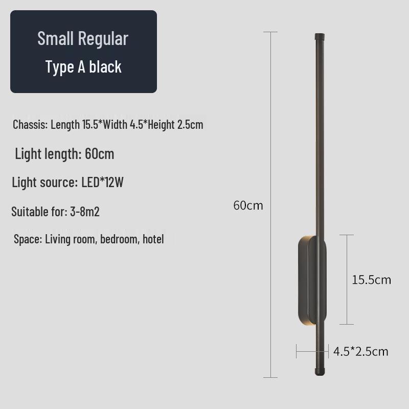 Creative Minimalist LED Wall Light for Hallway, Bedroom, Living Room, Study, and Staircase
