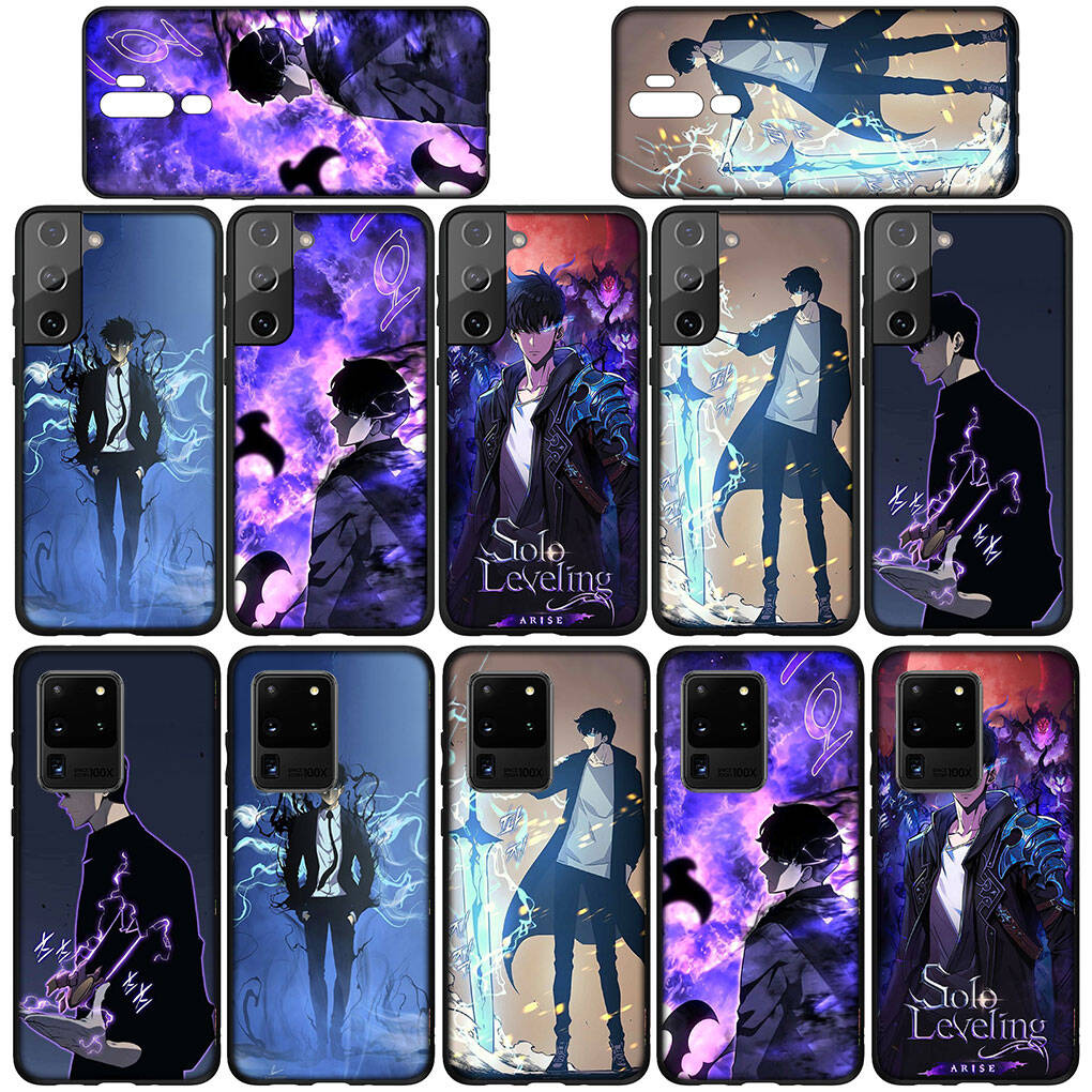 Phone Case for iPhone 17 16 15 Xiaomi Poco F8 F7 X7 X6 M8 C85 C75 C71 Redmi Note 14 13 12 11 Pro Max A4 14C 13C 15C Sung Jinwoo Solo Leveling Jin Woo