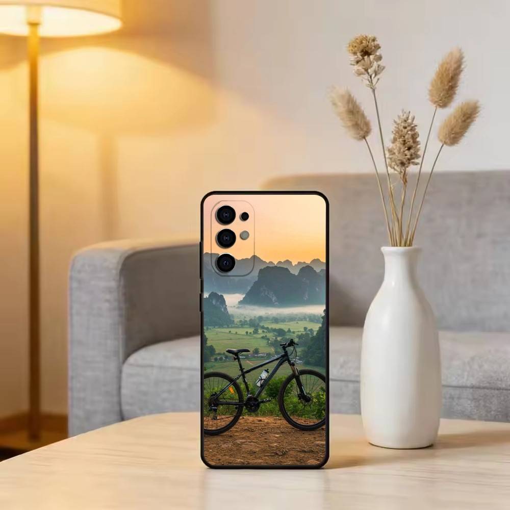 C-Cool M-Mountain Bicycle Bike Phone Case For Samsung S25,S24,S21,S22,S23,S30,Ultra,S20,Plus,Fe,Soft Silicone Black Cover