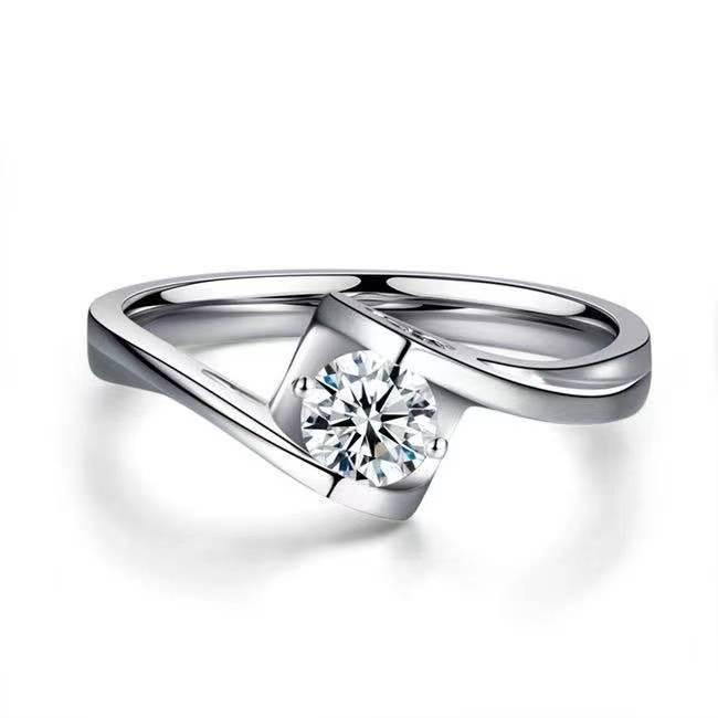 Luxury Adjustable Diamond Couple Wedding Ring - Elegant, Simple, Fashionable
