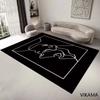 Summer Morandi Living Room Carpet, Light Luxury And Simple Room, Full Floor, Bedroom, Nordic Floor Mat, Home Decoration
