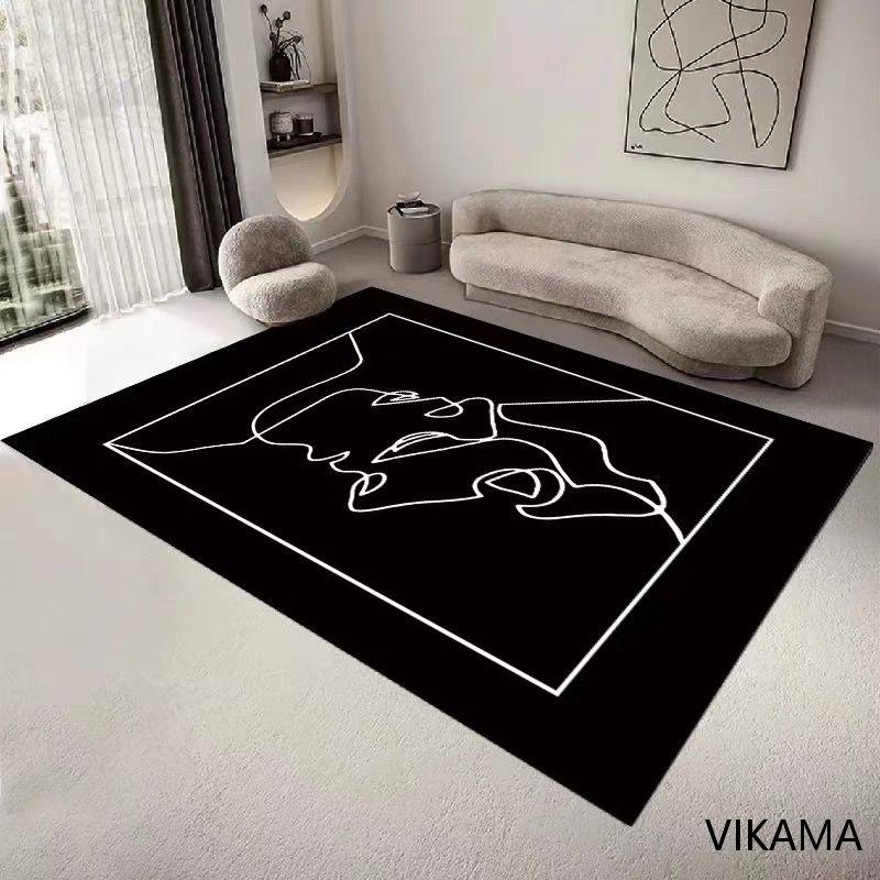 Summer Morandi Living Room Carpet, Light Luxury And Simple Room, Full Floor, Bedroom, Nordic Floor Mat, Home Decoration