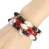3pcs Elegant Crystal Bracelet Hand Made Stackable Jewelry Gift for Women Girl Friends