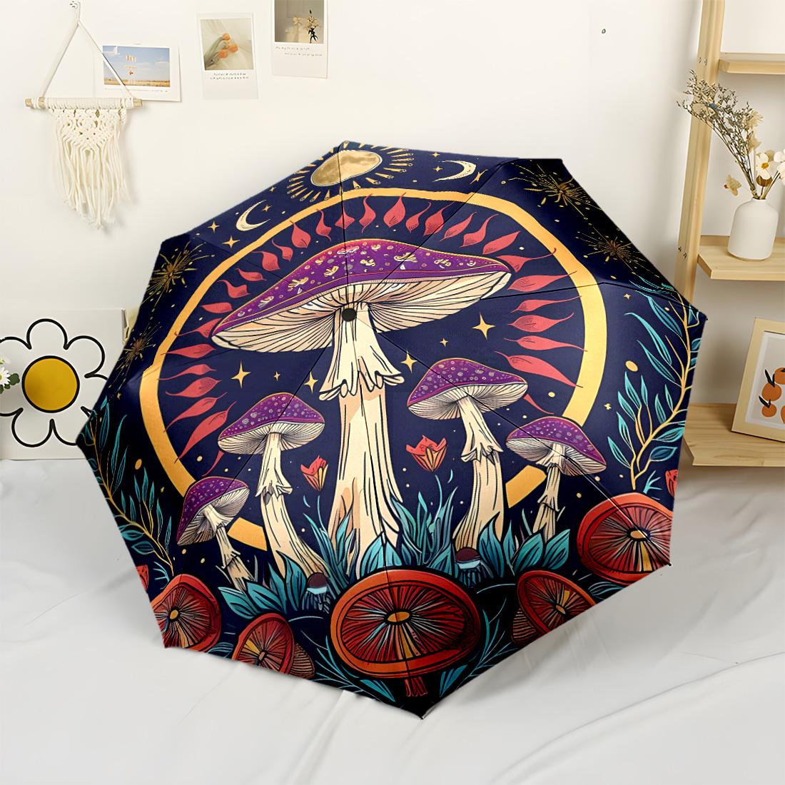 

Mushroom Garden Fantasy 8 Ribs Compact Design Perfect for Outdoor Adventures Outdoor Accessory
