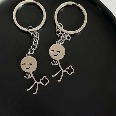 Juokingas lazdelių poros raktų pakabukas Ins Mielas Asmenybė Juokingas Studentas Mokyklinės kuprinės pakabukas Merginos Gimtadienio Dovana