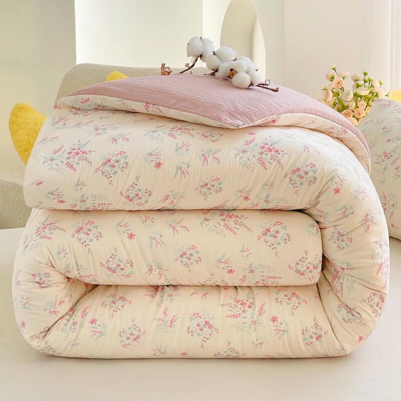 Jieliya Waschbare Doppellagige Mullbaumwolle Quilt-Einlage