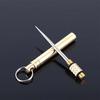 High Quality Metal Pocket Toothpick Multifunctional Portable Toothpick Tube Gold EDC Toothpick Outdoor