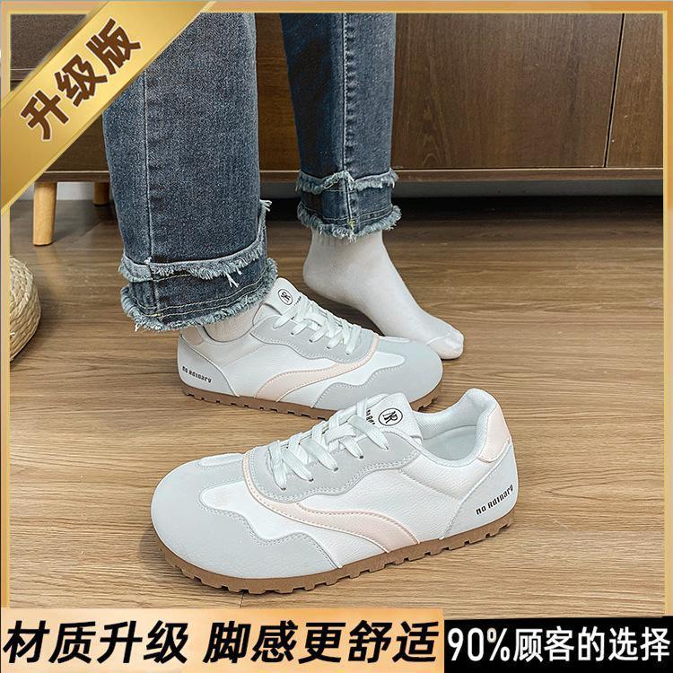 Student lightweight little white shoes women's spring new flat-bottomed sports casual shoes versatile soft sole