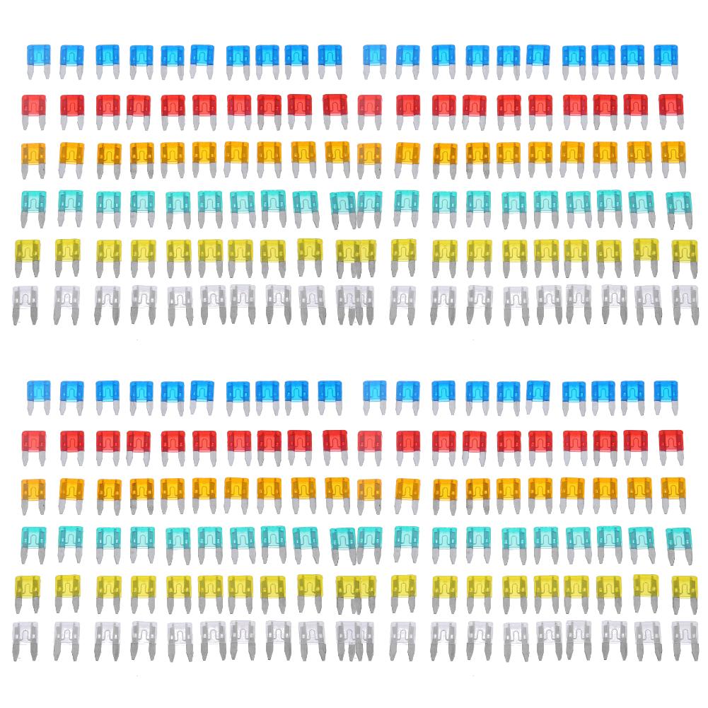 60pcs Auto Car Truck Mini Fuse Blade 5A 10A 15A 20A 25A 30A Mixed Set Kit Fuse Set Assortment Cars Safety Blade Fuses Accessorie