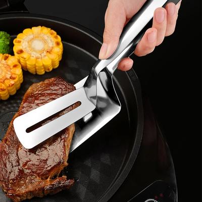 Pinces alimentaires en acier inoxydable 304 L Pinces à barbecue polyvalentes antidérapantes Pinces à steak Outils de cuisine Accessoires de cuisine