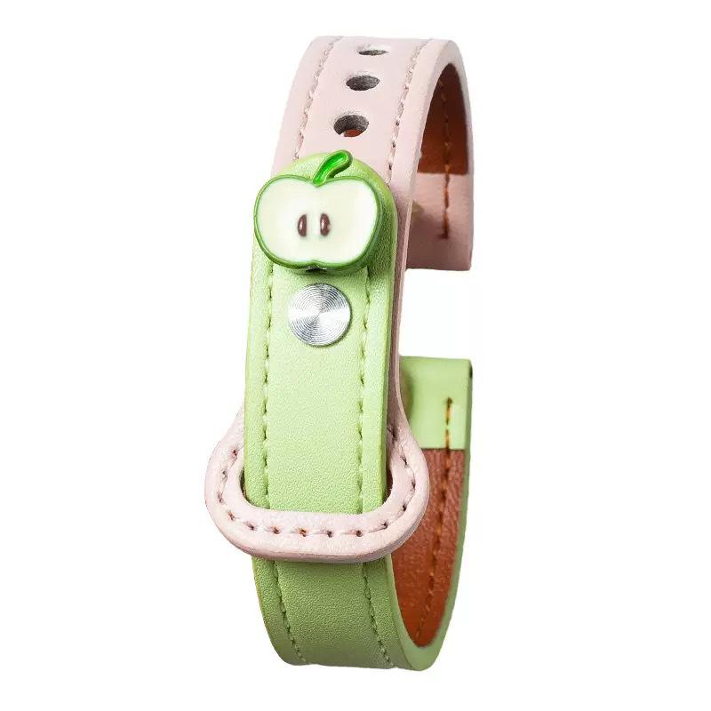 Compatible Xiaomi Band 10/9/8 and Universal Apple Watch Women's Cute Green Red Wristband
