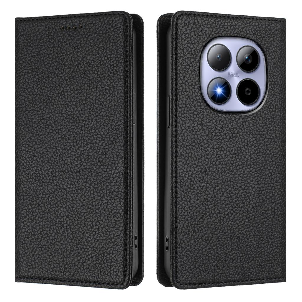 For Xiaomi Redmi Note 15 Pro 4G (Global) Wallet Case RFID Blocking Litchi Texture Leather Mobile Cover