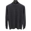 Men's 100% Pure Merino Wool Sweater - Solid Color Half-High Neck for Autumn/Winter 2025