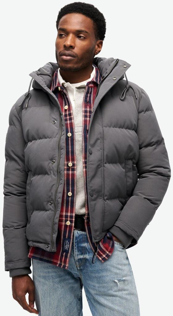 Superdry Everest Short Puffer Jacket (M5011743A) Charcoal