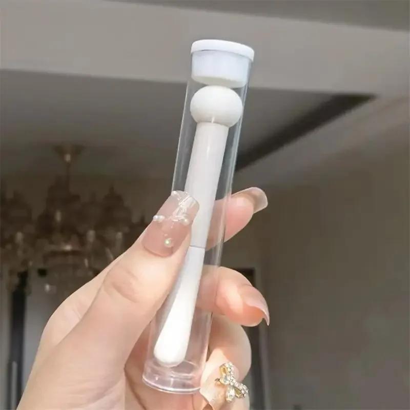 1 szt. Pędzel do korektora Krycie cieni pod oczami Główka grzybka Perfekcyjny makijaż Łatwy do czyszczenia Pędzel do makijażu Akcesoria do manicure Narzędzie