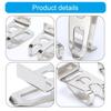 Stainless Steel Tool Belt Clip Secure Fastening Suitable for Workshop and Job Sites Use Safe Convenient Belt Attachment