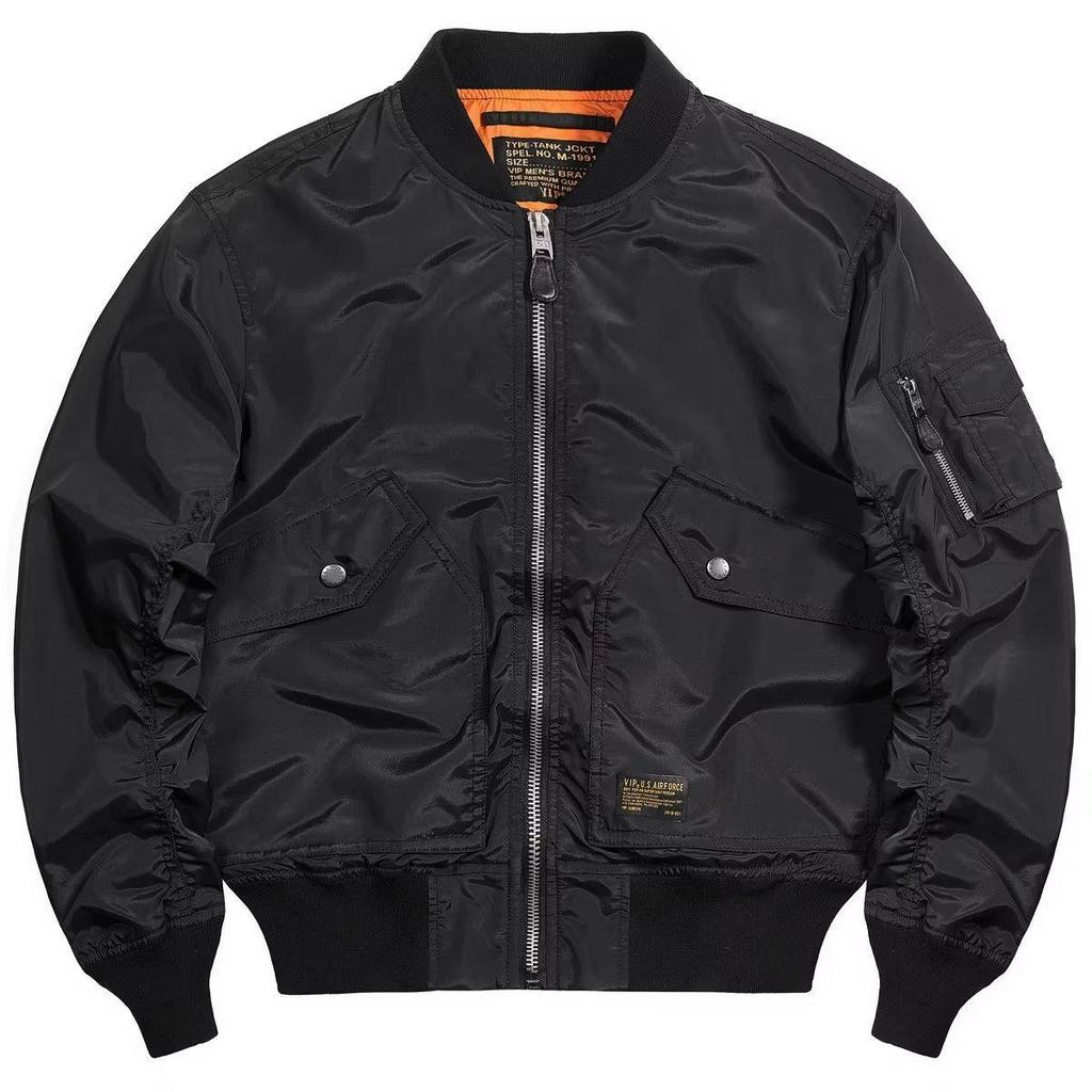 Men's Retro Air Force MA1 Pilot Jacket - Trendy Military Baseball Outerwear for All Seasons