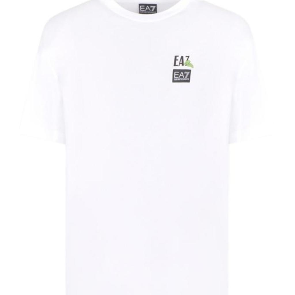 Emporio Armani Ss25 Logo Letter Print Crew Neck Pullover Short Sleeve T-Shirt Men T-Shirt Cream-White 7M000118-AF13244-U0002