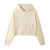 3 Large Fur Ring Solid Color Turtleneck Hooded Zipper Women's Short Hoodie Autumn and Winter Round Neck Fashion Sweater Women