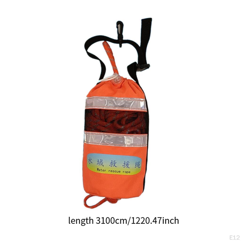 Throwable Rope Throw Bag High Visibility Portable for Swimming Rafting Kayak
