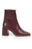 Women Modern Stylish Fashion Blunt Toe Side Zipper Brown Women's Boots