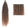 Women Long Curly Hair Bundles Natural Looking Fluffy Crochet Boho Braids Braiding Hair Deep Wave Synthetic Ponytail Hair Extension