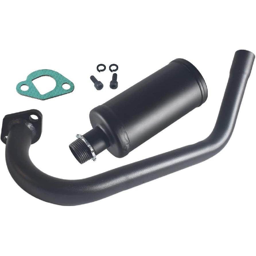 Улучшенная выхлопная система с глушителем для Coleman Powersports CT200U BT200X CT200u-ex, 212cc 196cc/6.5HP, карта и мини-байка, Черный