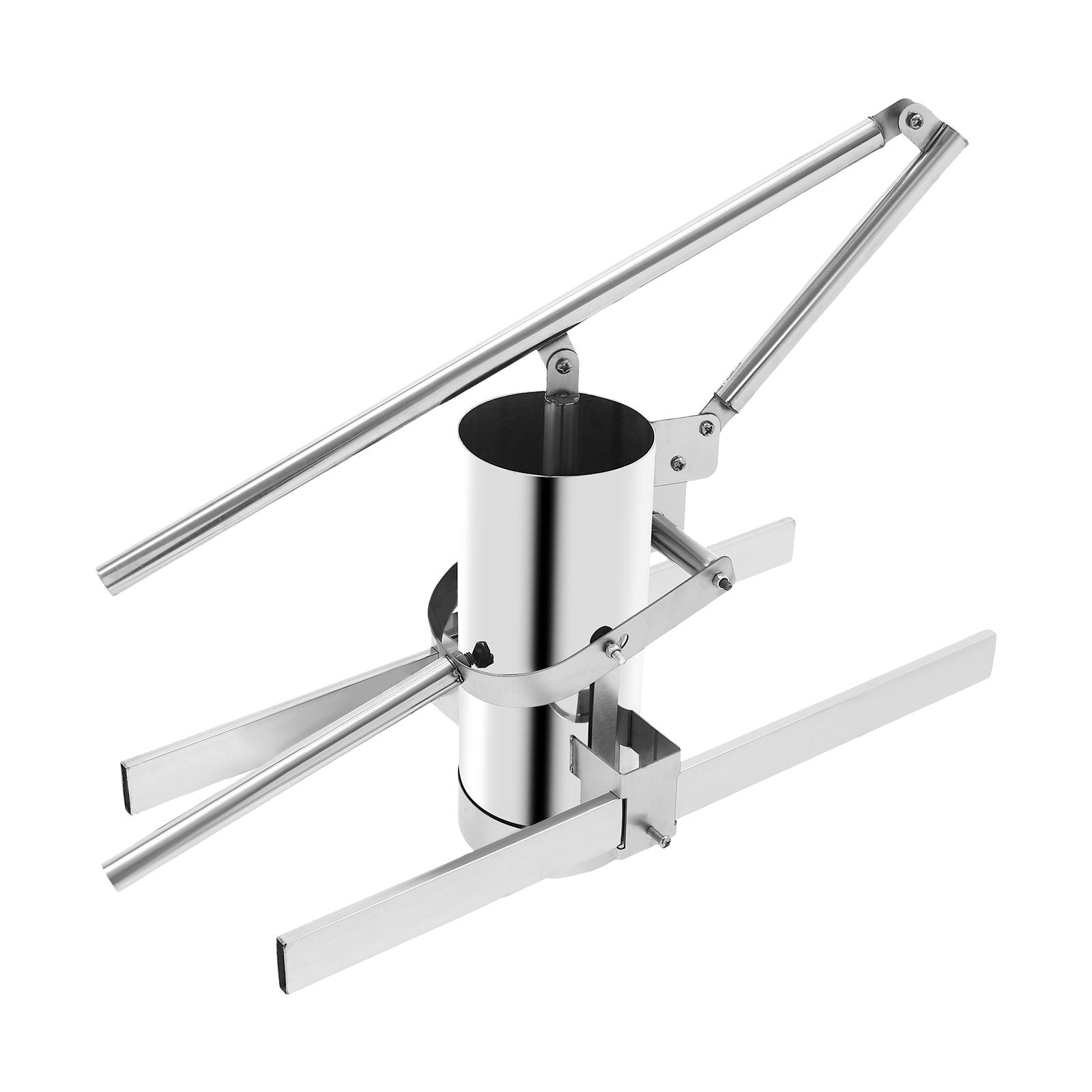 

201 Stainless Steel Manual Meatball Maker 11 Precision Molds Large 11lbs Barrel Meat Stuffer Machine with Speed Control серебряный