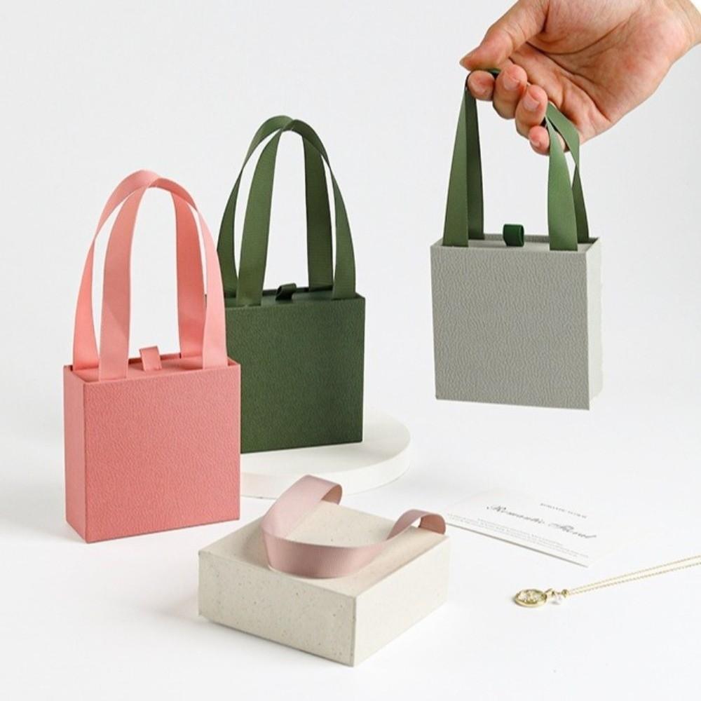 Paper Material Jewelry Storage Organizer Portable Design Paper Drawer Jewelry Box  For Wedding Gift